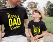 Best Dad Ever Best Kid Ever Father and Son Matching