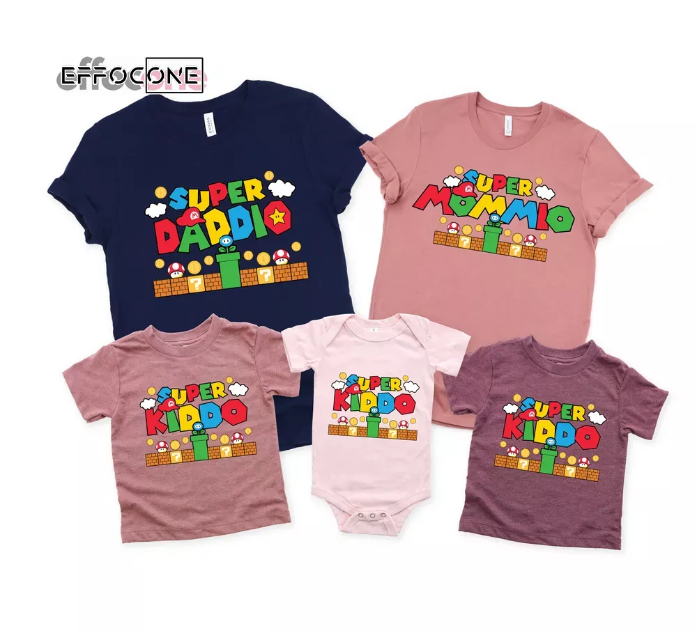 Super Daddio Shirt Family Matching Shirt Unisex T-Shirt, Youth T-Shirt, Sweatshirt, Hoodie, Long Sleeve, Tank Top