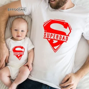 Superdad Superkid Father and Son Matching