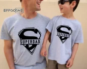 Superdad Superkid Father and Son Matching