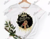 Birthday Queen Shirt, Afro Queen shirt