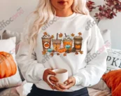 Fall Coffee Shirt, Cute Fall Sweatshirt, Thanksgiving Shirt