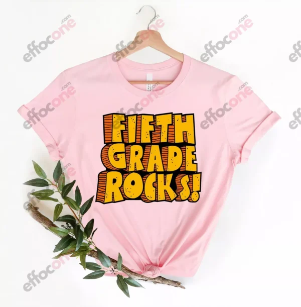 Fifth Grade Rocks, Hello Fifth Grade Tshirt, Back to School Shirt, 5th Grade Teacher
