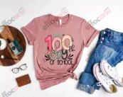 Happy 100 Days of School Shirt, 100 Day Shirt, 100th Day Of School Celebration