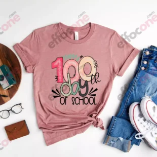 Happy 100 Days of School Shirt, 100 Day Shirt, 100th Day Of School Celebration