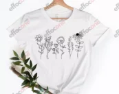Wild Flowers Shirt, Wildflower Tshirt, Botanical Shirt